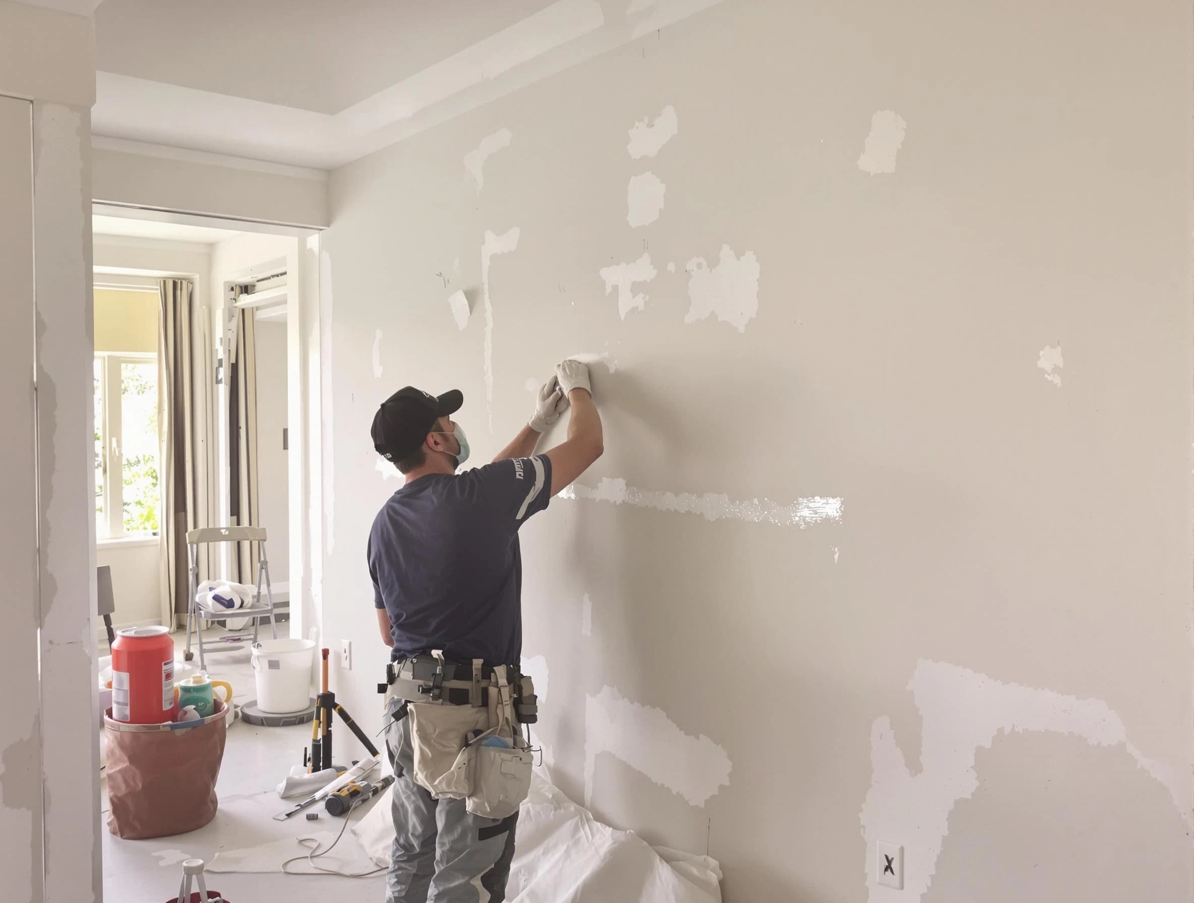 Taping and mudding service by Akron House Painters in Akron